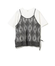 レースビスチェ × Tシャツ（セットアイテム）