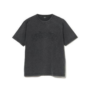 アップリケ ウォッシュ クルーネック Tシャツ