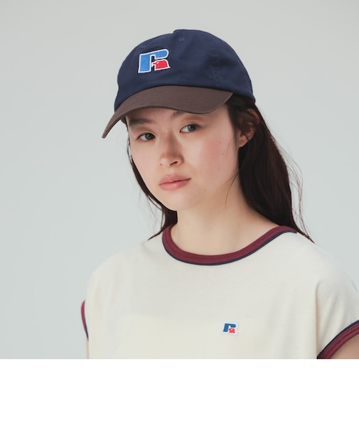【EXCLUSIVE】RUSSELL ATHLETIC / 刺繍 2トーン キャップ