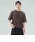 加工 ヘンリーネック ワッフル Tシャツ