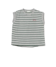 ボーダー ノースリーブ Tシャツ（90～140cm）外遊び プチプラ 保育園 通学 夏休み