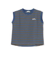 ボーダー ノースリーブ Tシャツ（90～140cm）外遊び プチプラ 保育園 通学 夏休み