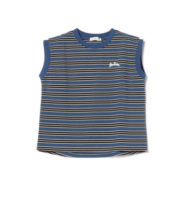 ボーダー ノースリーブ Tシャツ（90～140cm）外遊び プチプラ 保育園 通学 夏休み