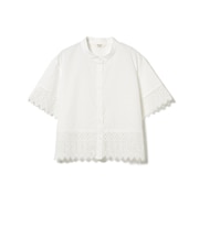 切り替え レース シャツ