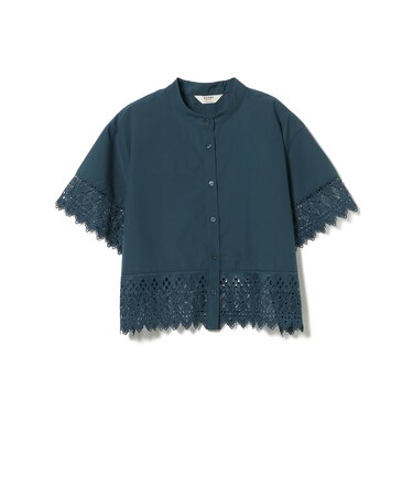 切り替え レース シャツ