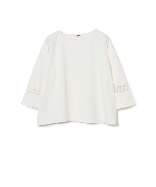 袖 レース プルオーバー