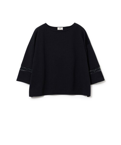 袖 レース プルオーバー