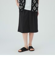 ストレッチツイル 2タック ワイド ショートパンツ