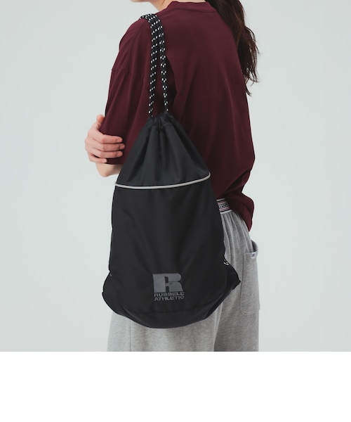 EXCLUSIVE】RUSSELL ATHLETIC / 刺繍ロゴ ナップサック｜ビームス
