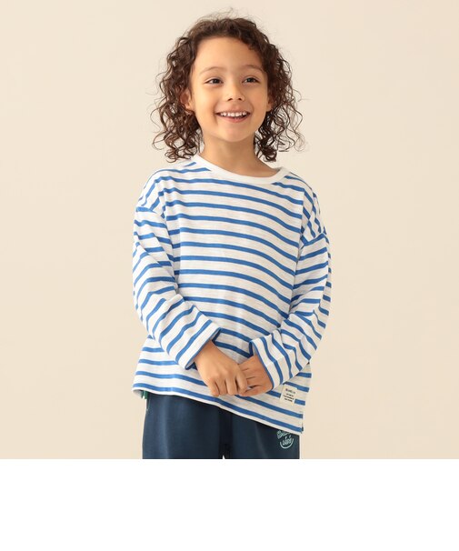 ボーダー ロング Tシャツ 2026FW(90~140cm)キッズ 定番 カジュアル プチプラ