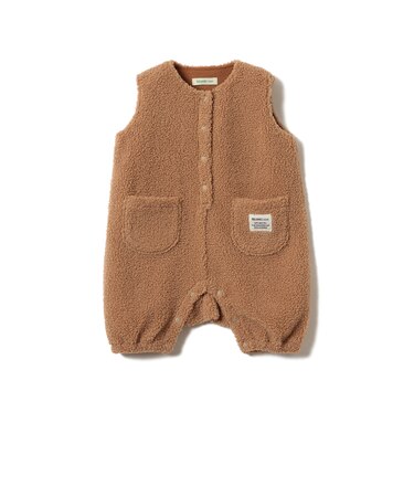 【WEB限定】ベビー ボア オーバーオール 2026FW（70～80cm）秋冬 定番 人気 プチプラ カジュアル もこもこ