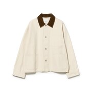 襟コーデュロイ カバーオール ジャケット