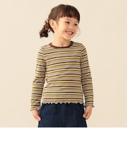 メローリブ Tシャツ 2026FW （90～130cm）プチプラ 人気 ボーダー 着回し ロンT 通園 通学