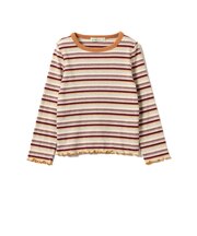 メローリブ Tシャツ 2026FW （90～130cm）プチプラ 人気 ボーダー 着回し ロンT 通園 通学