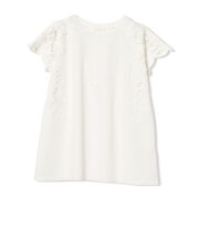 レース袖 コンビ Tシャツ