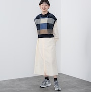ニットベスト シャツワンピース （セットアイテム）