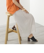 シフォンプリーツ パンツ