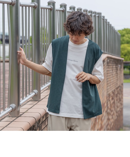 梨地 ベスト（ショートスリーブ Tシャツセット）