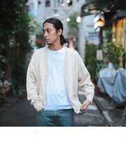 BEAMS / 7ゲージ ダメージ カーディガン