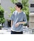 スリットネック フェイクレイヤー ワッフル Tシャツ