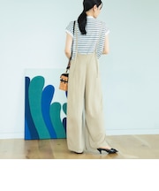 細サス付き ワイドパンツ