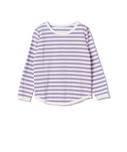 1cmボーダー 長袖 Tシャツ (95～160cm)