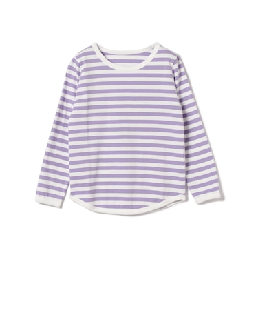 1cmボーダー 長袖 Tシャツ (95~160cm)