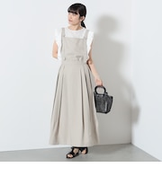 エプロンサス付き プリーツスカート
