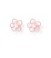 パール メッシュ フラワー ピアス