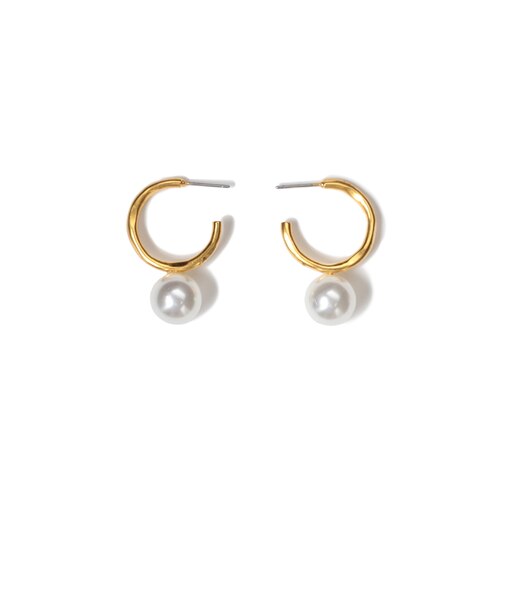 パール フープピアス