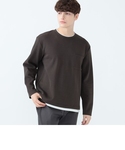 フェイクレイヤー カノコ ダンボール ロング スリーブ Tシャツ