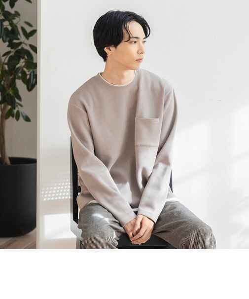 フェイクレイヤー カノコ ダンボール ロング スリーブ Tシャツ
