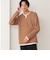 フェイクレイヤー キーネック ニットフリース Tシャツ