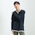 フェイクレイヤー キーネック ニットフリース Tシャツ