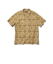 Open Collar Block Print