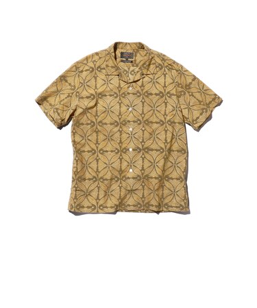 Open Collar Block Print