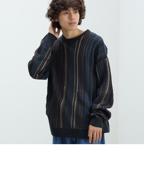 レトロ アソート クルーネック ニット