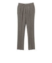 LORO PIANA FABRIC ハウンドトゥース 1プリーツ スラックス