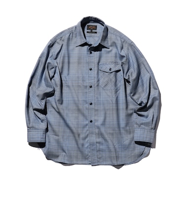 BEAMS PLUS / ウール ポリエステル チェック ガイドシャツ