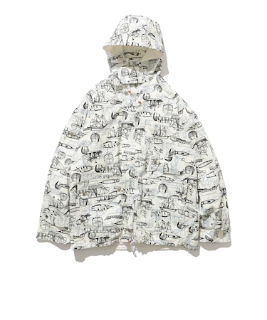 BEAMS PLUS / 2レイヤー プリント セーリング ジャケット