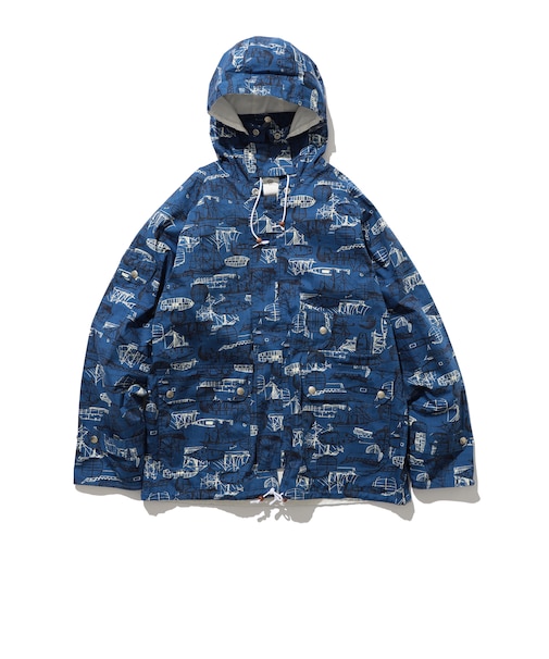 BEAMS PLUS / 2レイヤー プリント セーリング ジャケット