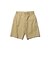 Plain Front Shorts Cut-Off Twill Garment Dye