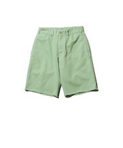 Plain Front Shorts Cut-Off Twill Garment Dye