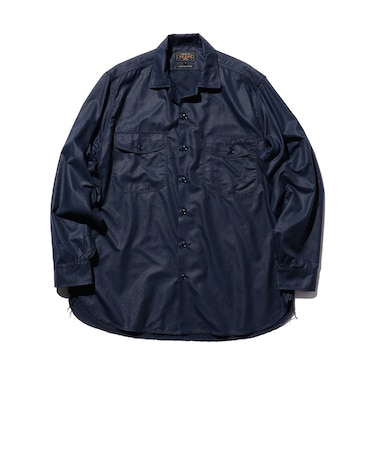 BEAMS  PLUS / ナイロン マイクロメッシュ ワークシャツ クラシックフィット