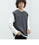 起毛 フェイクレイヤー ベスト ロングスリーブ Tシャツ