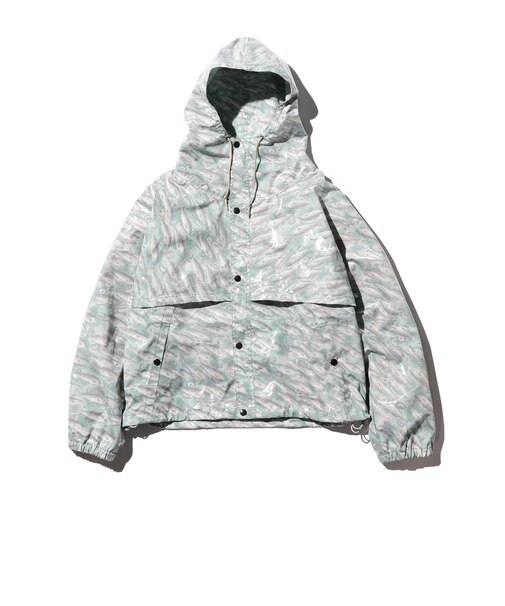 BEAMS PLUS / ナイロン プリント ウォーター フィルム クルーザー ジャケット