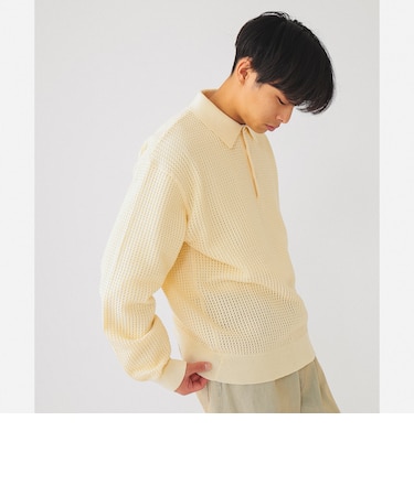 BEAMS / 9ゲージ メッシュ ポロシャツ