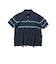 Knit Polo Mesh Stripe