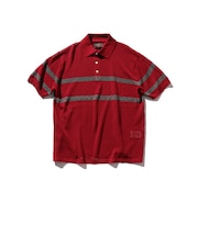 Knit Polo Mesh Stripe