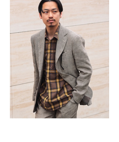 COLONY CLOTHING × Brilla per il gusto / 別注 コットンリネン チェック プールサイド シャツ